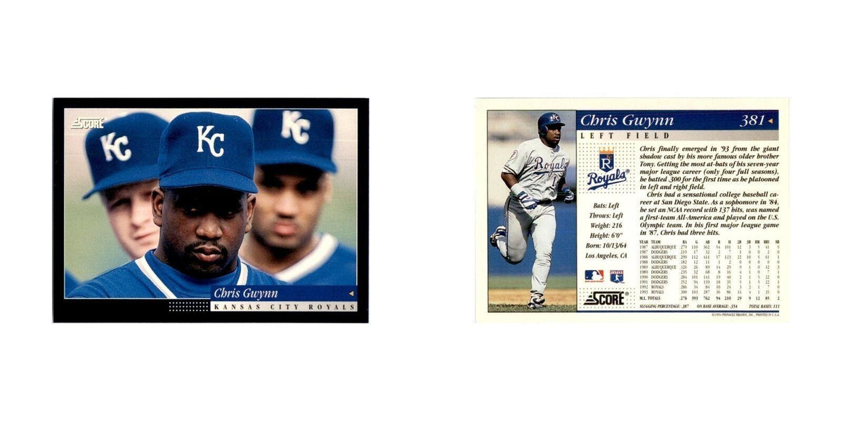 1994 Score Chris Gwynn Baseball Cards #381