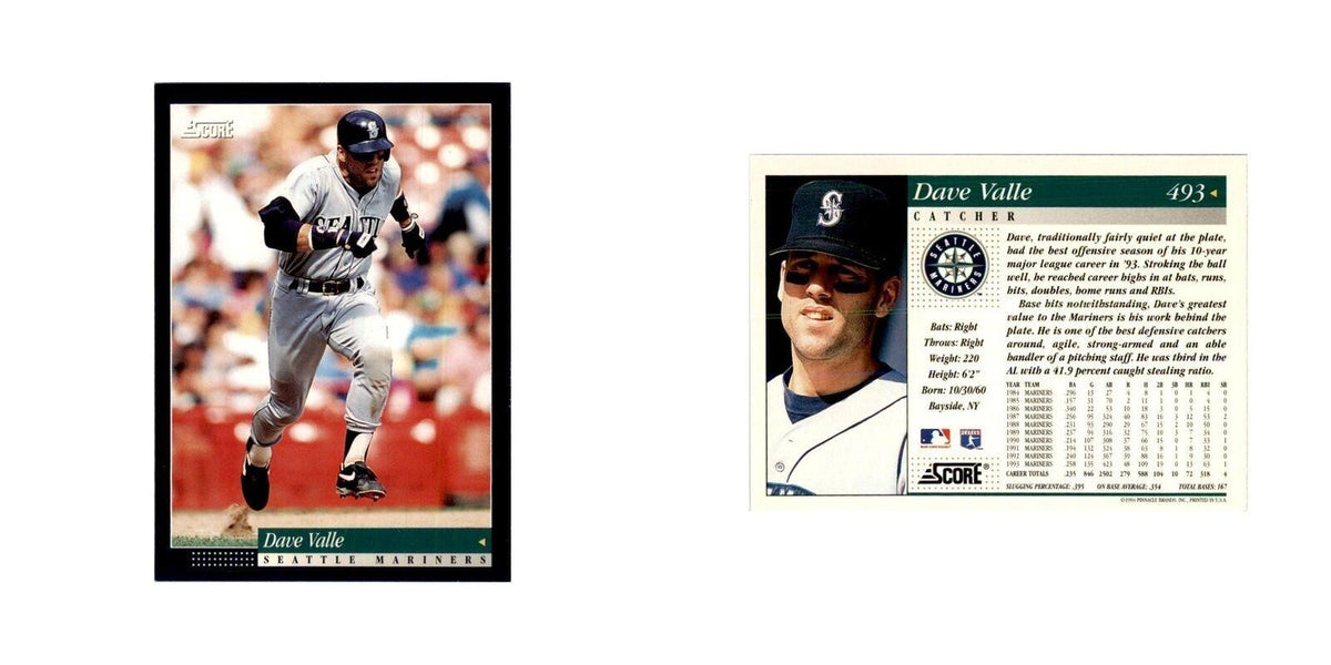 1994 Score Dave Valle Baseball Cards #493