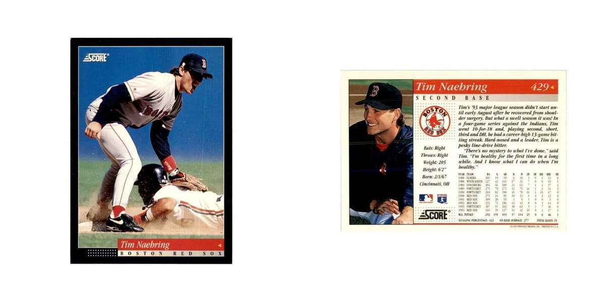 1994 Score Tim Naehring Baseball Cards #429