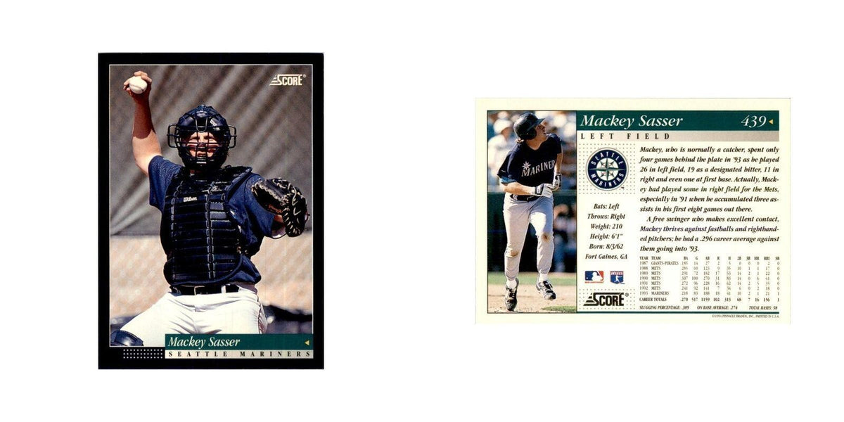 1994 Score Mackey Sasser Baseball Cards #439