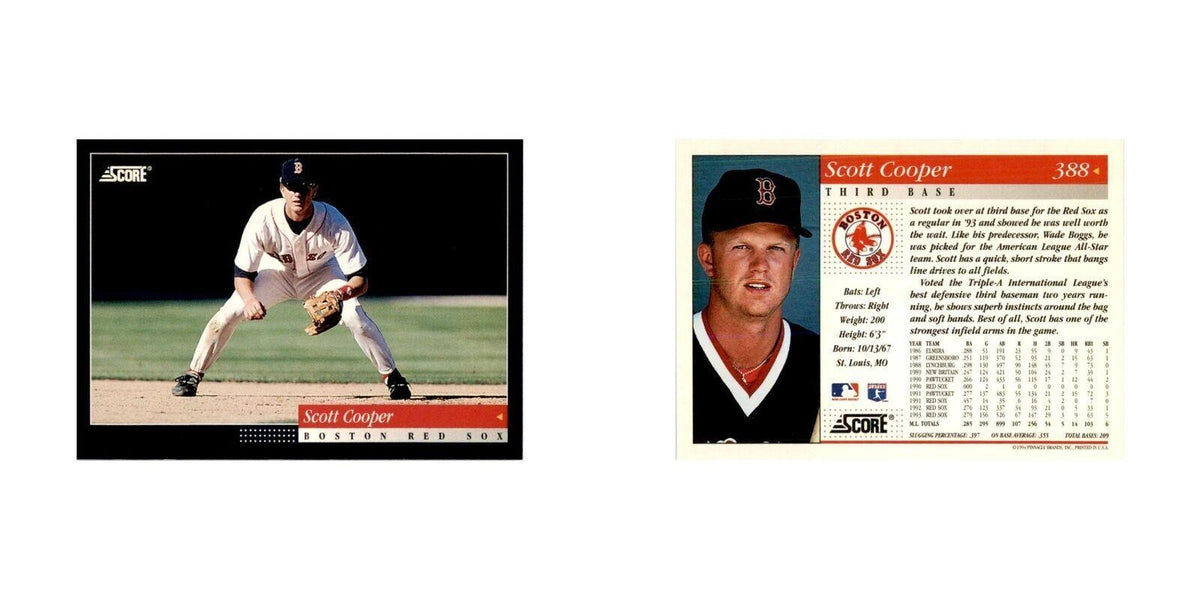 1994 Score Scott Cooper Baseball Cards #388