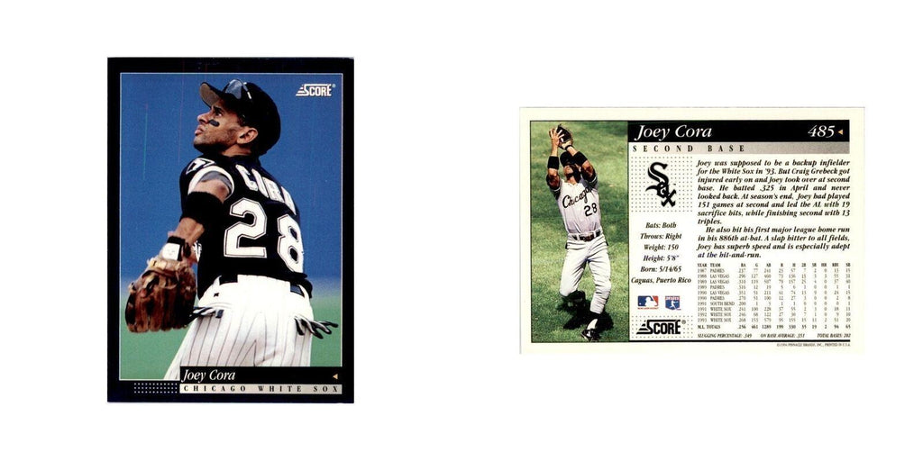 1994 Score Joey Cora Baseball Cards #485