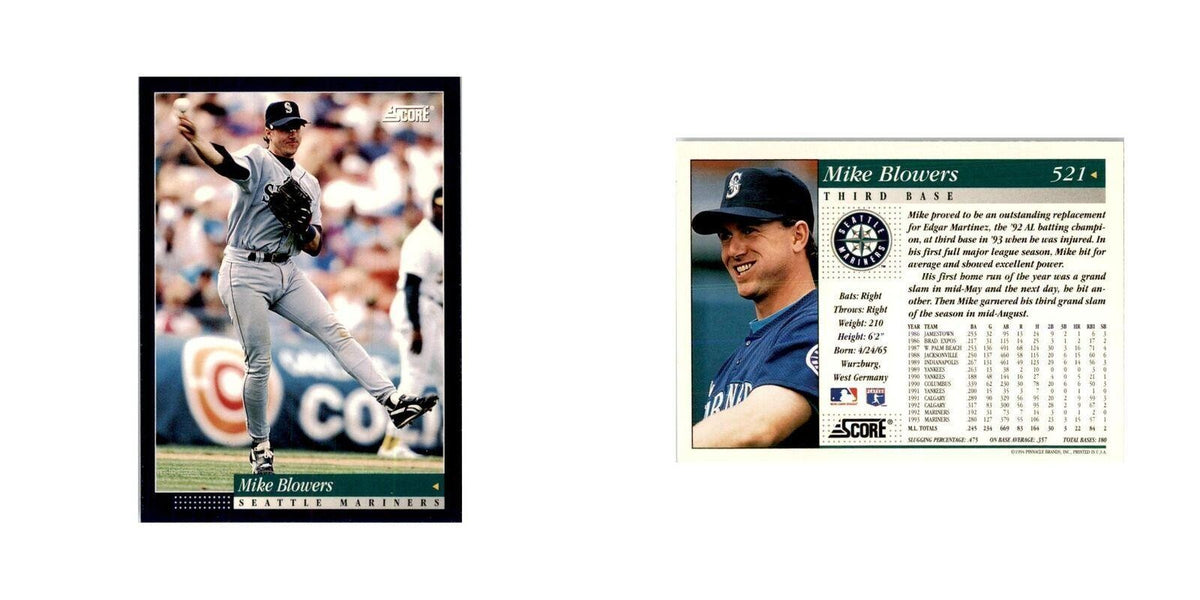 1994 Score Mike Blowers Baseball Cards #521