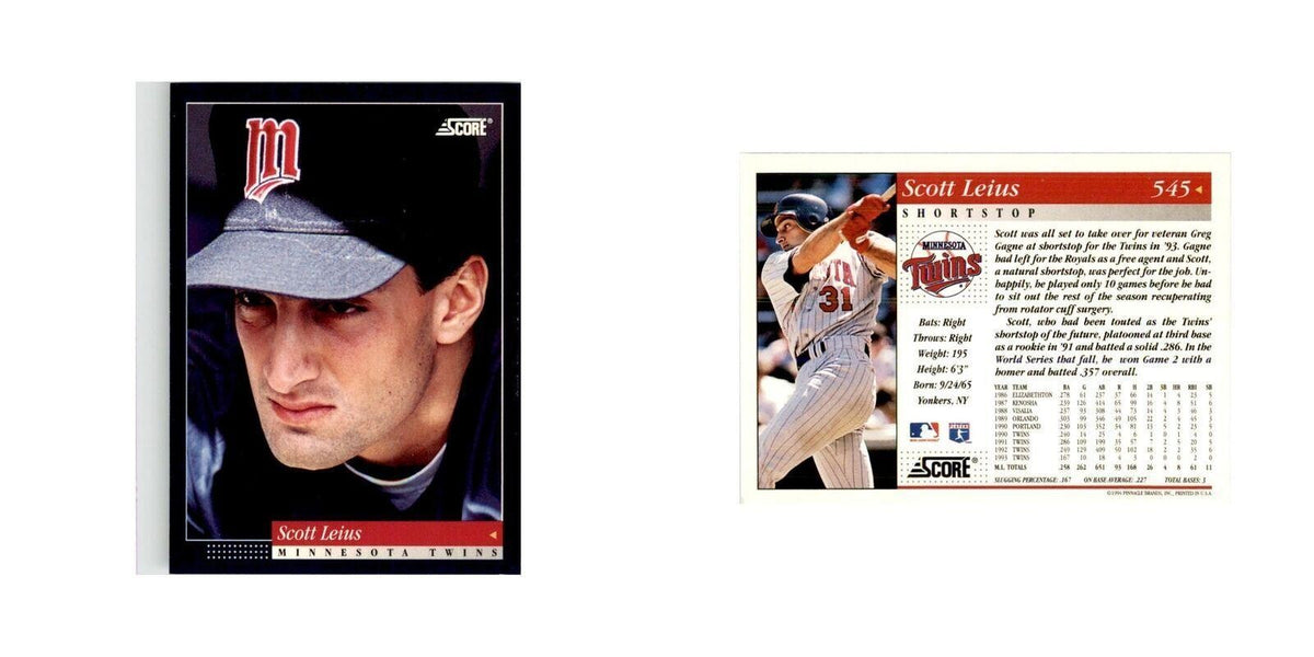1994 Score Scott Leius Baseball Cards #545