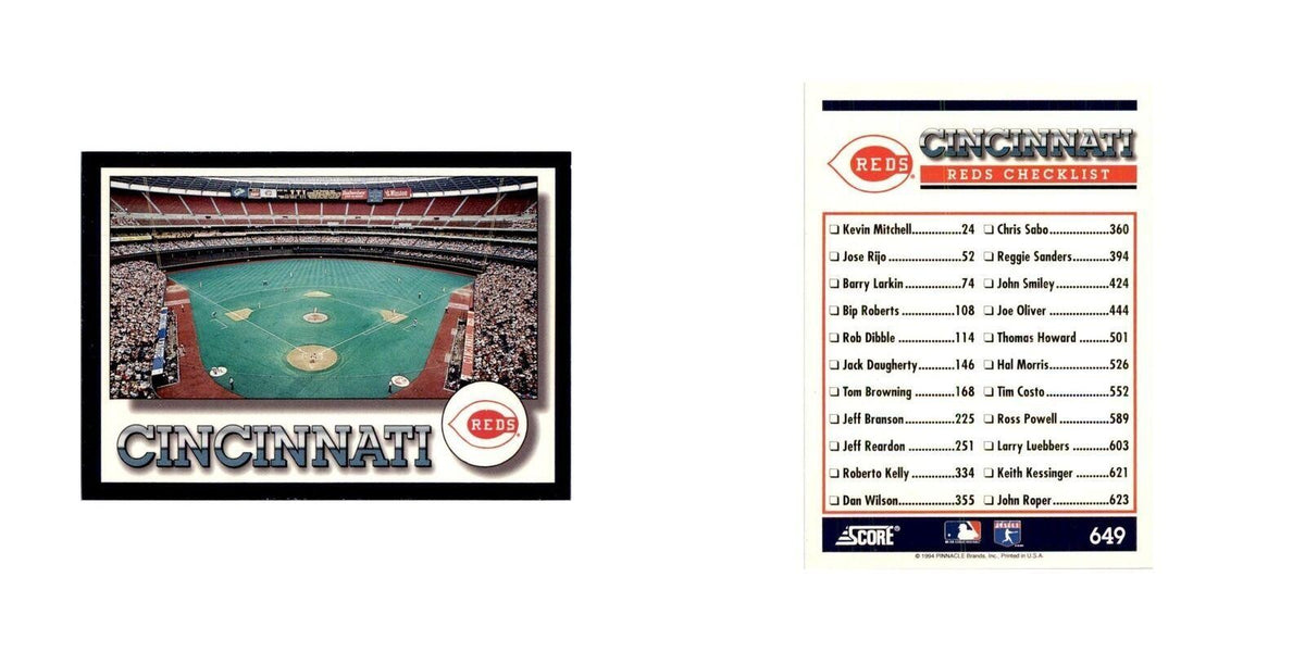 1994 Score Cincinnati Reds Baseball Cards #649