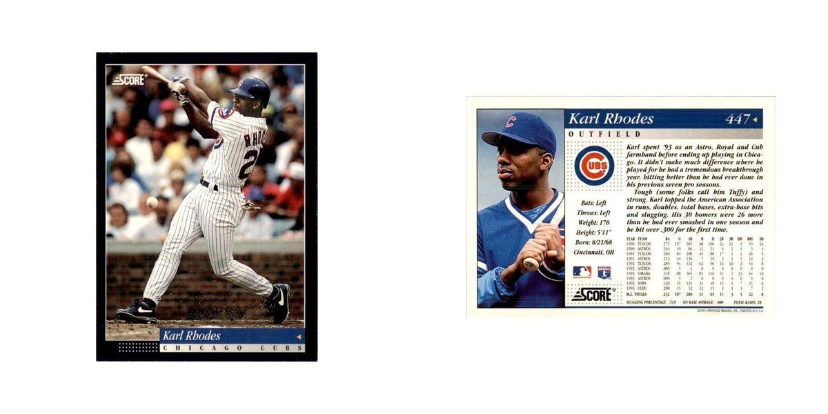 1994 Score Karl Rhodes Baseball Cards #447