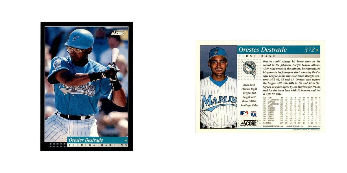 1994 Score Orestes Destrade Baseball Cards #372