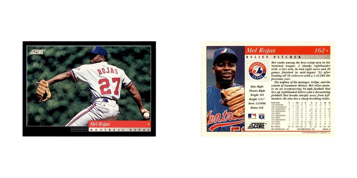 1994 Score Mel Rojas Baseball Cards #162