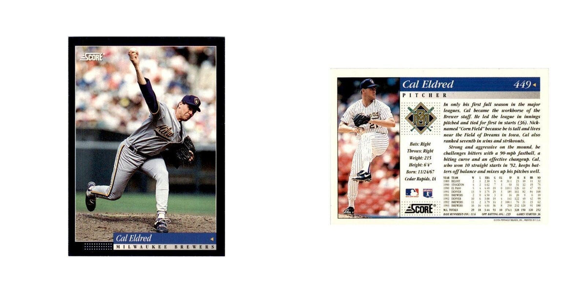 1994 Score Cal Eldred Baseball Cards #449
