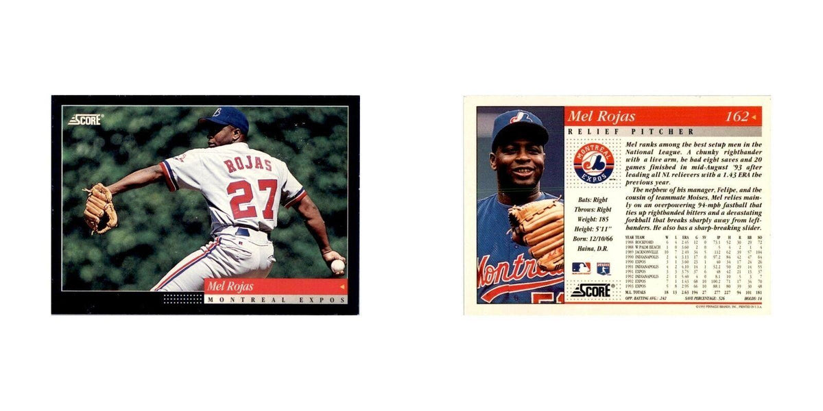 1994 Score Mel Rojas Baseball Cards #162