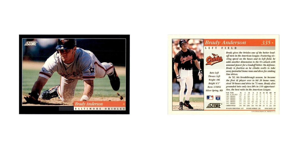 1994 Score Brady Anderson Baseball Cards #335