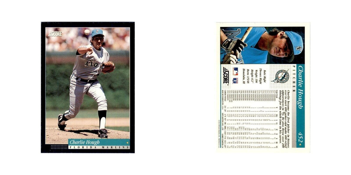 1994 Score Charlie Hough Baseball Cards #452