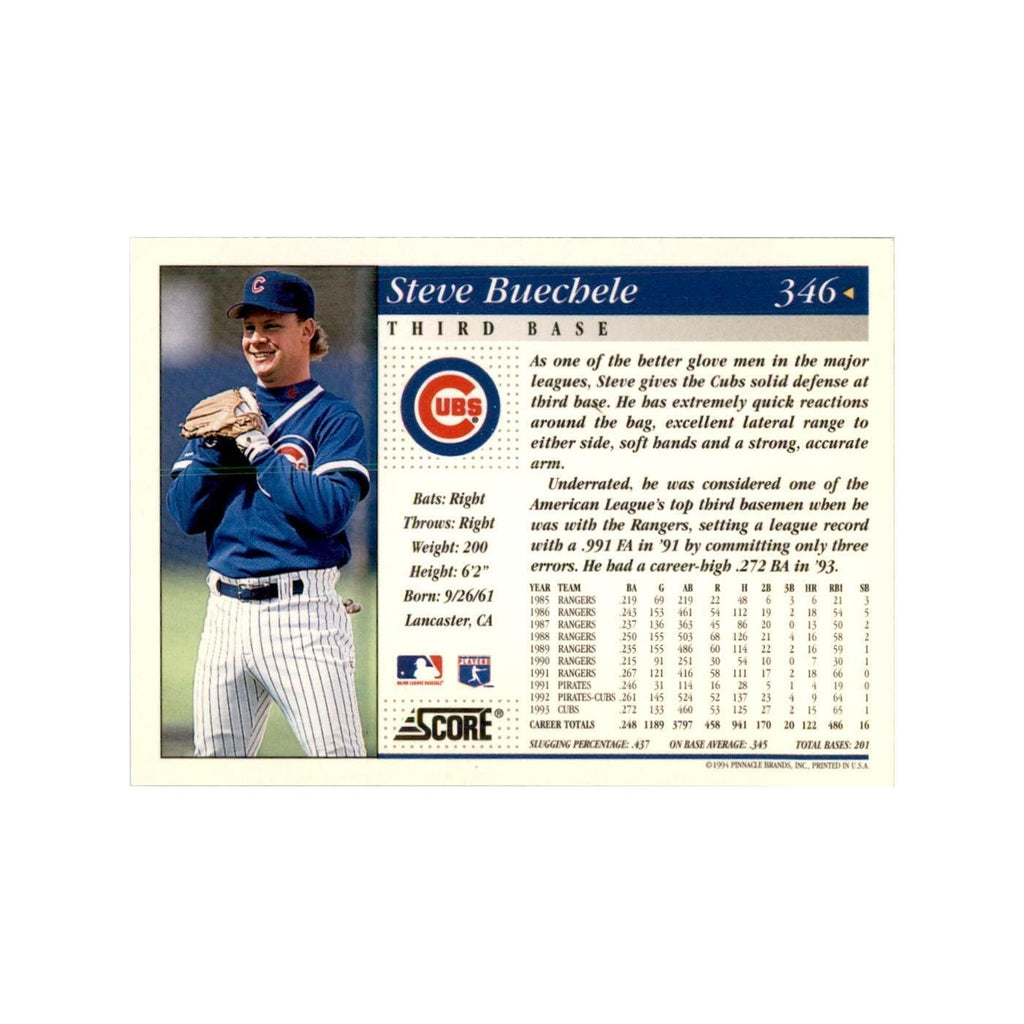 1994 Score Steve Buechele Baseball Cards #346