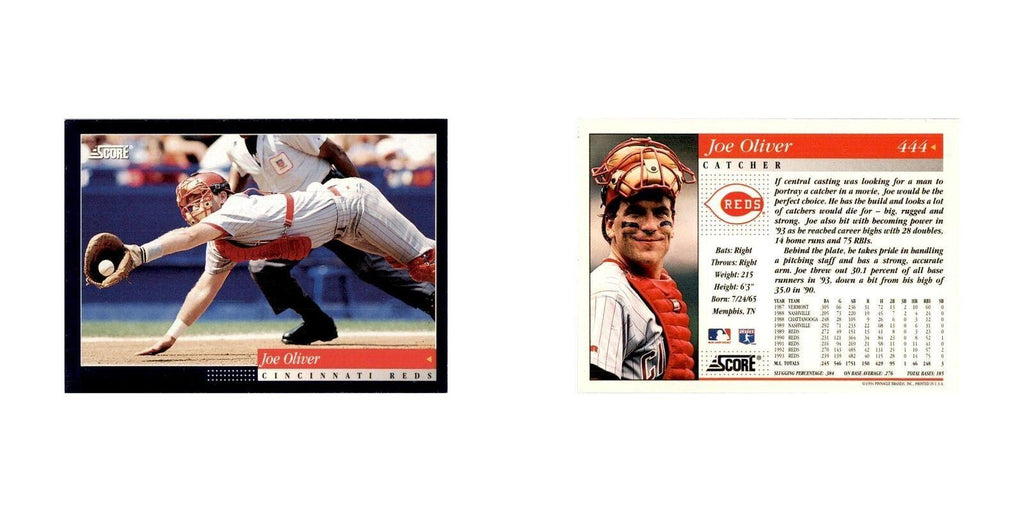 1994 Score Joe Oliver Baseball Cards #444