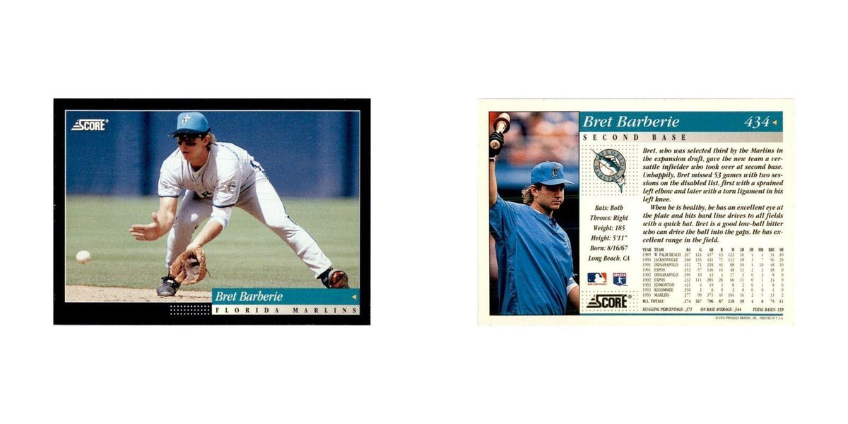 1994 Score Bret Barberie Baseball Cards #434
