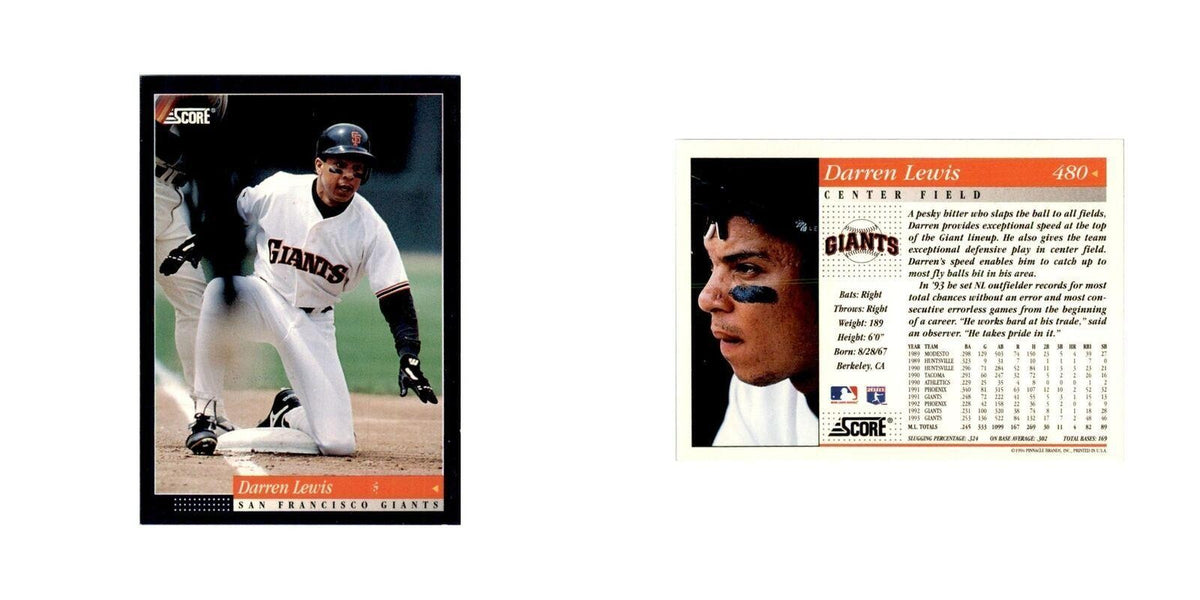 1994 Score Darren Lewis Baseball Cards #480