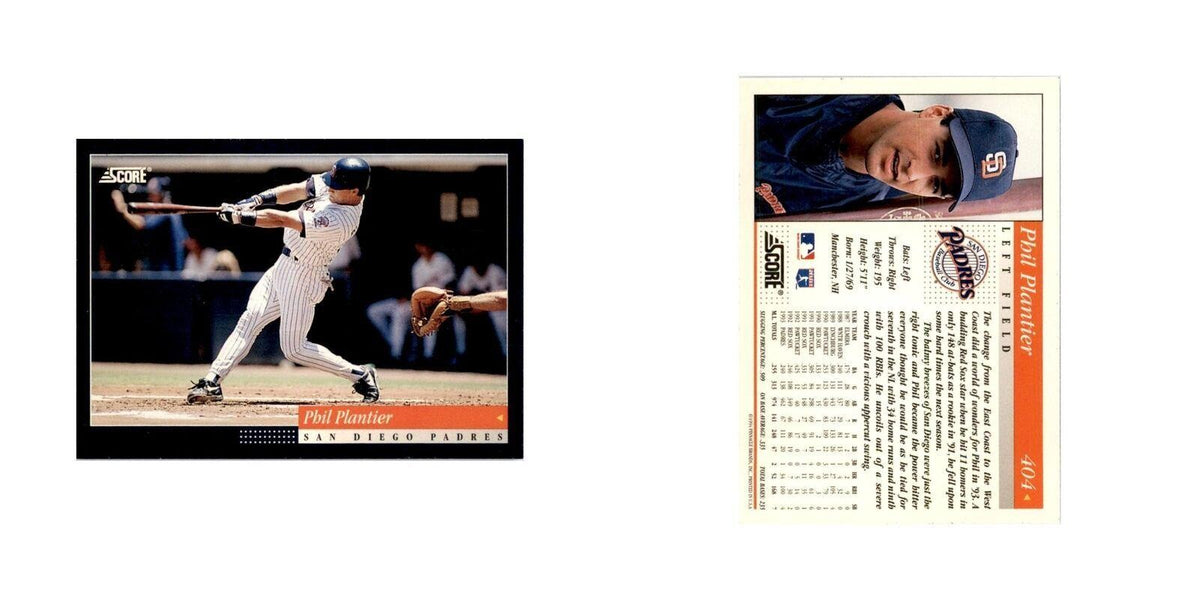 1994 Score Phil Plantier Baseball Cards #404