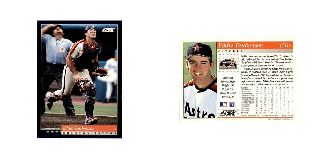 1994 Score Eddie Taubensee Baseball Cards #456