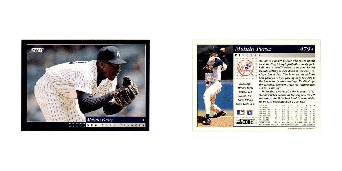 1994 Score Melido Perez Baseball Cards #479