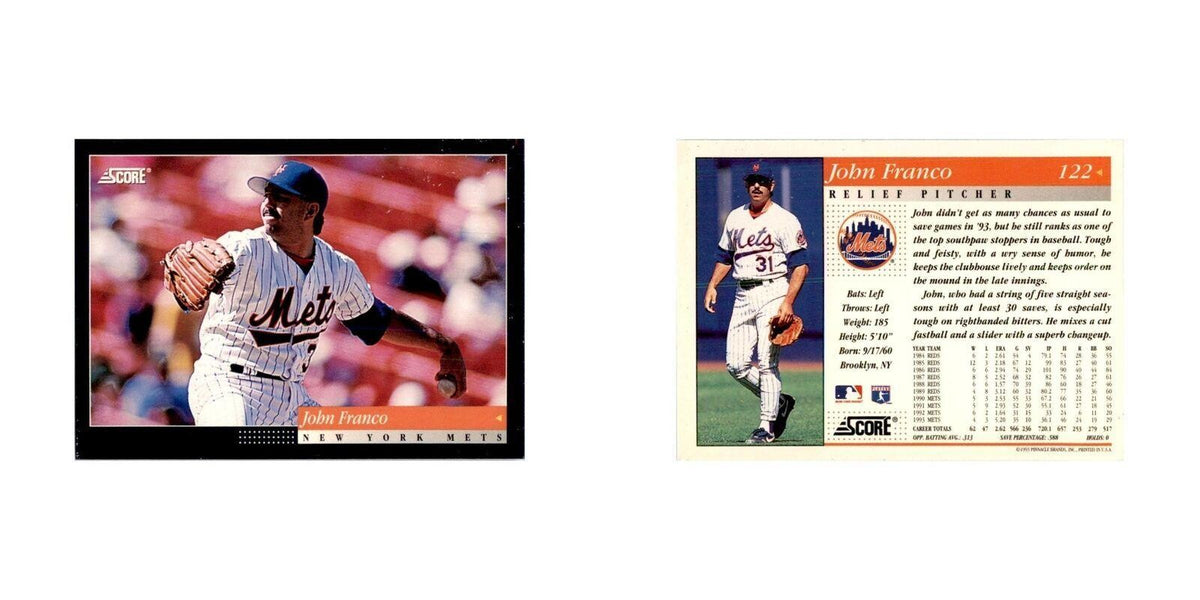 1994 Score John Franco Baseball Cards #122