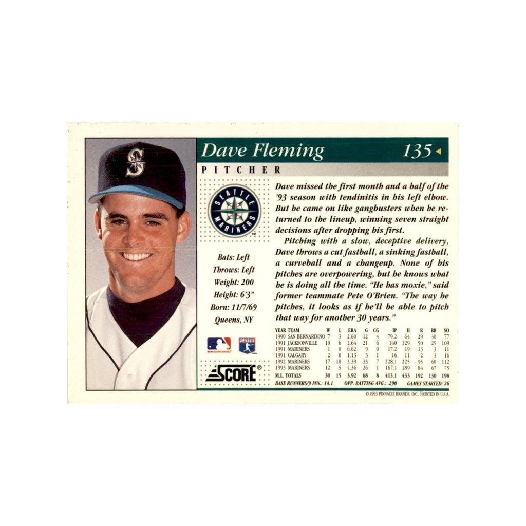 1994 Score Dave Fleming Baseball Cards #135