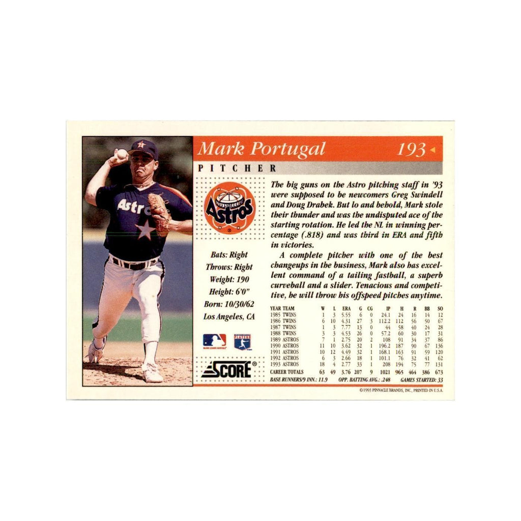 1994 Score Mark Portugal Baseball Cards #193
