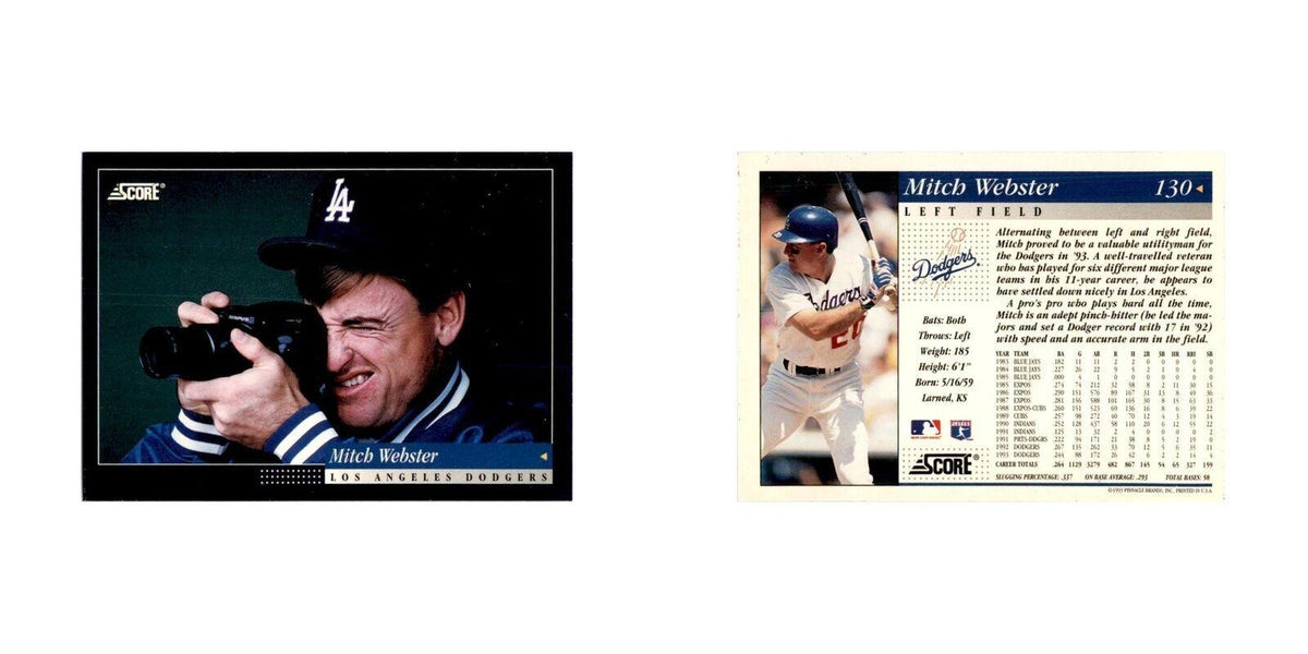 1994 Score Mitch Webster Baseball Cards #130