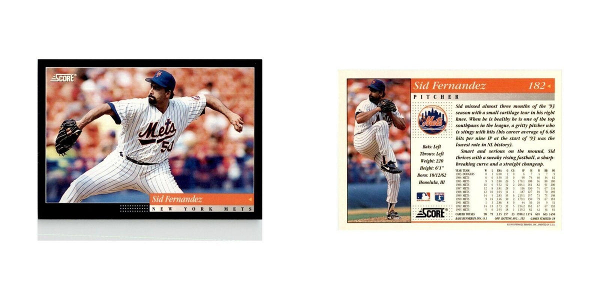1994 Score Sid Fernandez Baseball Cards #182