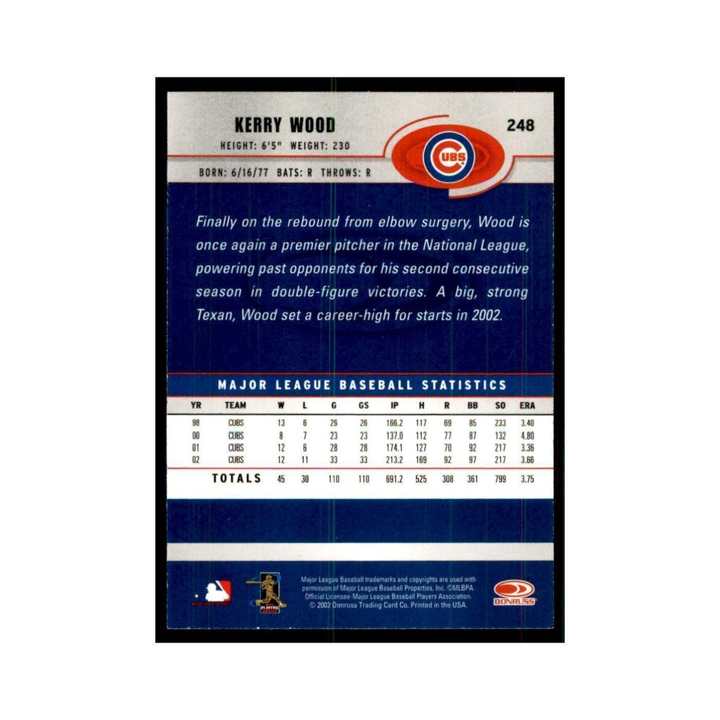 2003 Donruss Kerry Wood Cubs #248