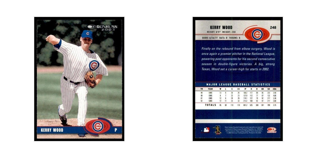 2003 Donruss Kerry Wood Cubs #248