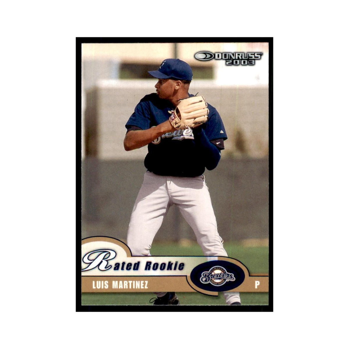 2003 Donruss Luis Martinez RC Brewers #49
