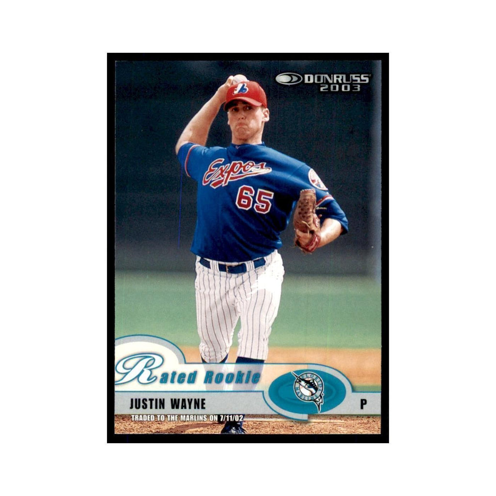 2003 Donruss Justin Wayne RC Florida Marlins #68