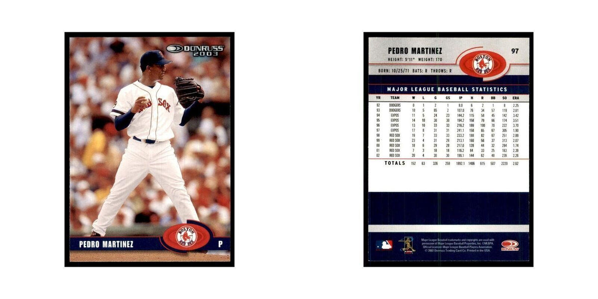 2003 Donruss Pedro Martinez Red Sox #97