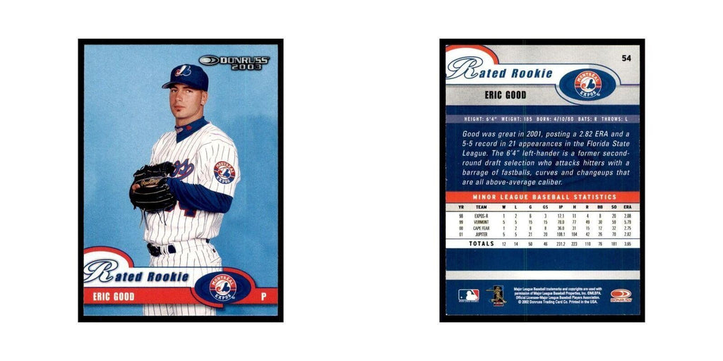 2003 Donruss Eric Good RC Montreal Expos #54