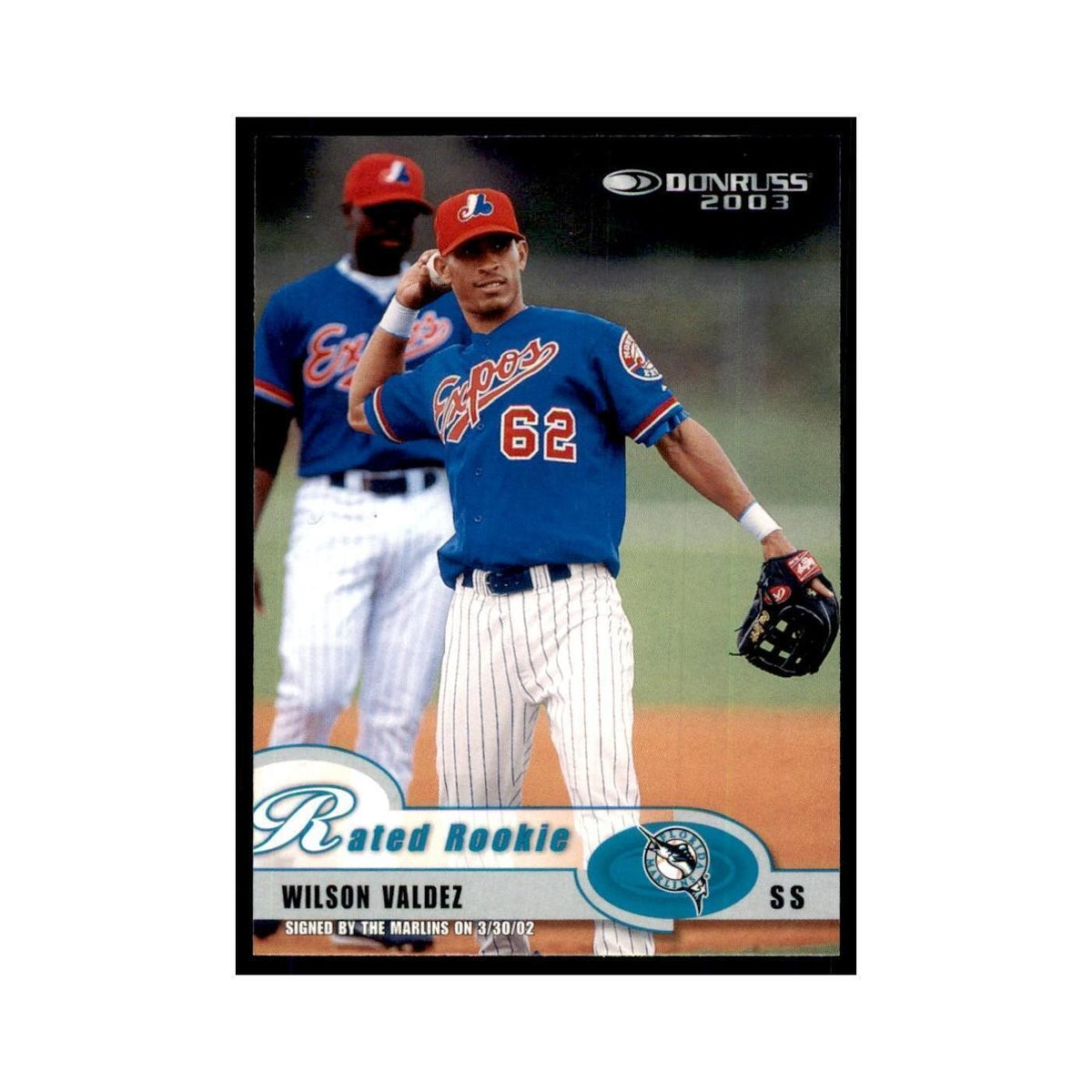 2003 Donruss Wilson Valdez RC Florida Marlins #53