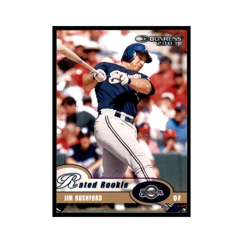 2003 Donruss Jim Rushford RC Brewers #35
