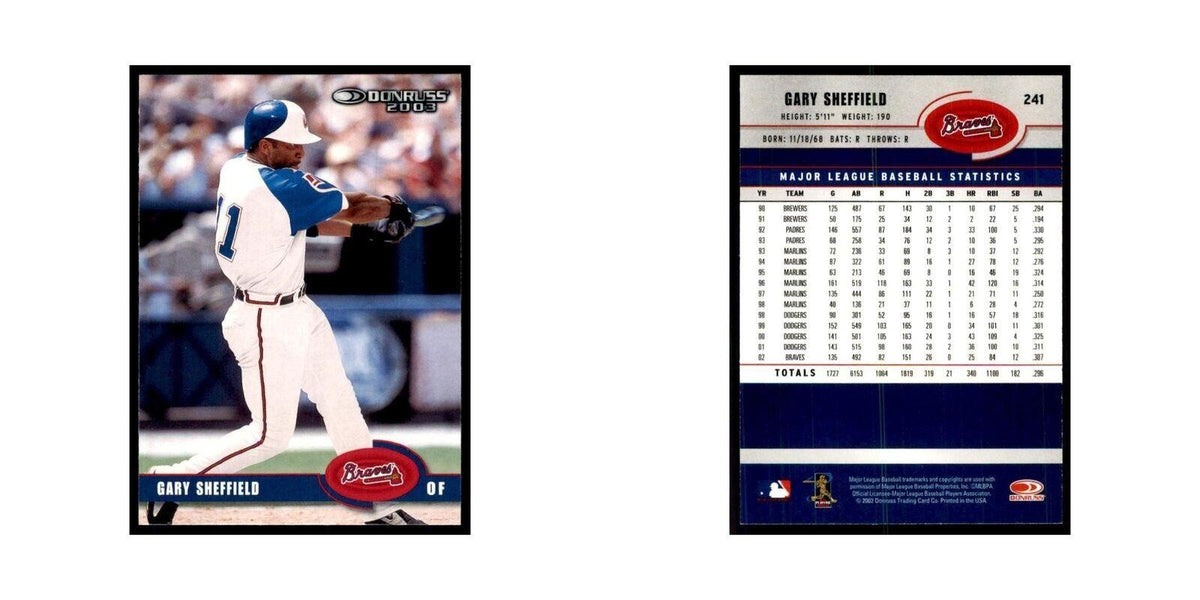 2003 Donruss Gary Sheffield Braves #241