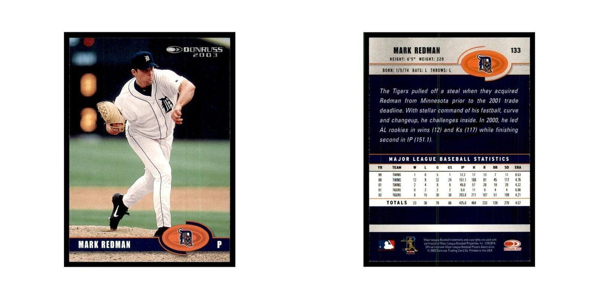 2003 Donruss Mark Redman Baseball Cards #133