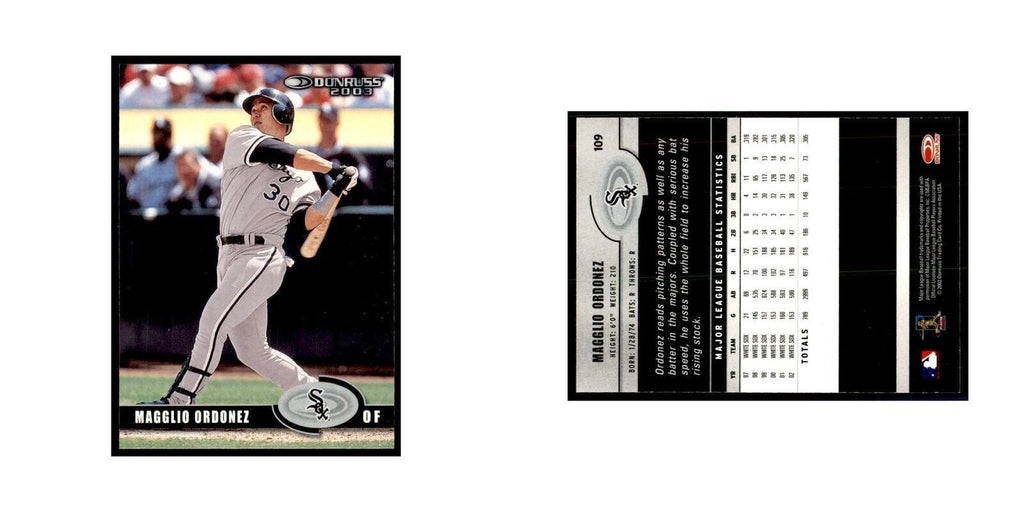 2003 Donruss Magglio Ordonez Baseball Cards #109