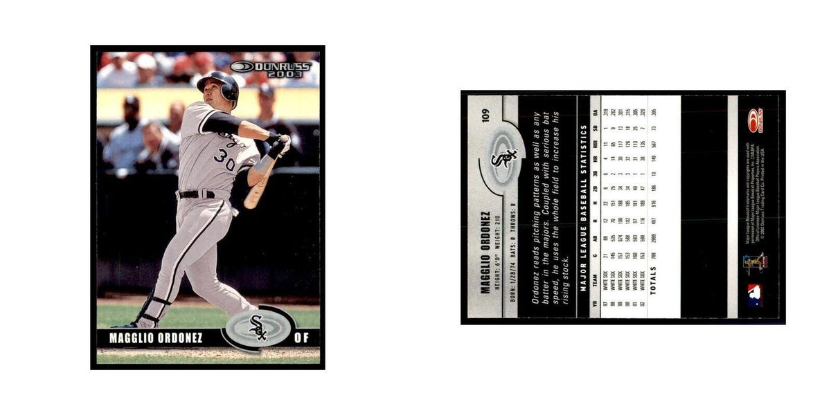 2003 Donruss Magglio Ordonez Baseball Cards #109