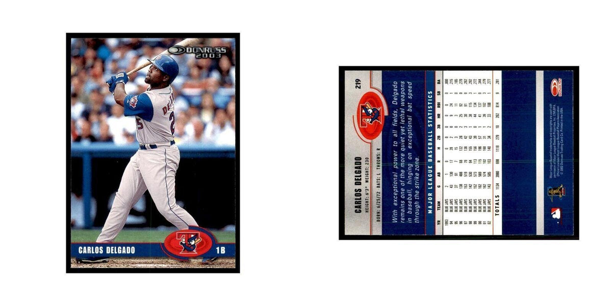 2003 Donruss Carlos Delgado Baseball Cards #219