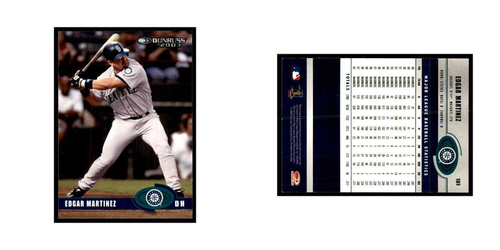 2003 Donruss Edgar Martinez Baseball Cards #181
