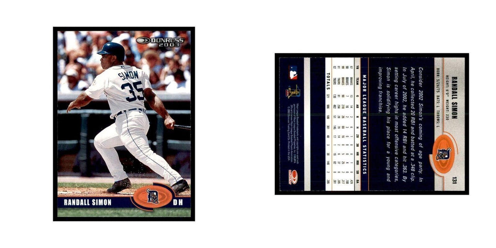 2003 Donruss Randall Simon Baseball Cards #131