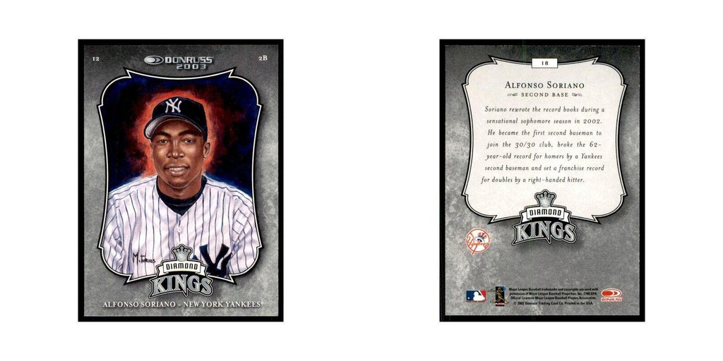 2003 Donruss Alfonso Soriano Baseball Cards #18