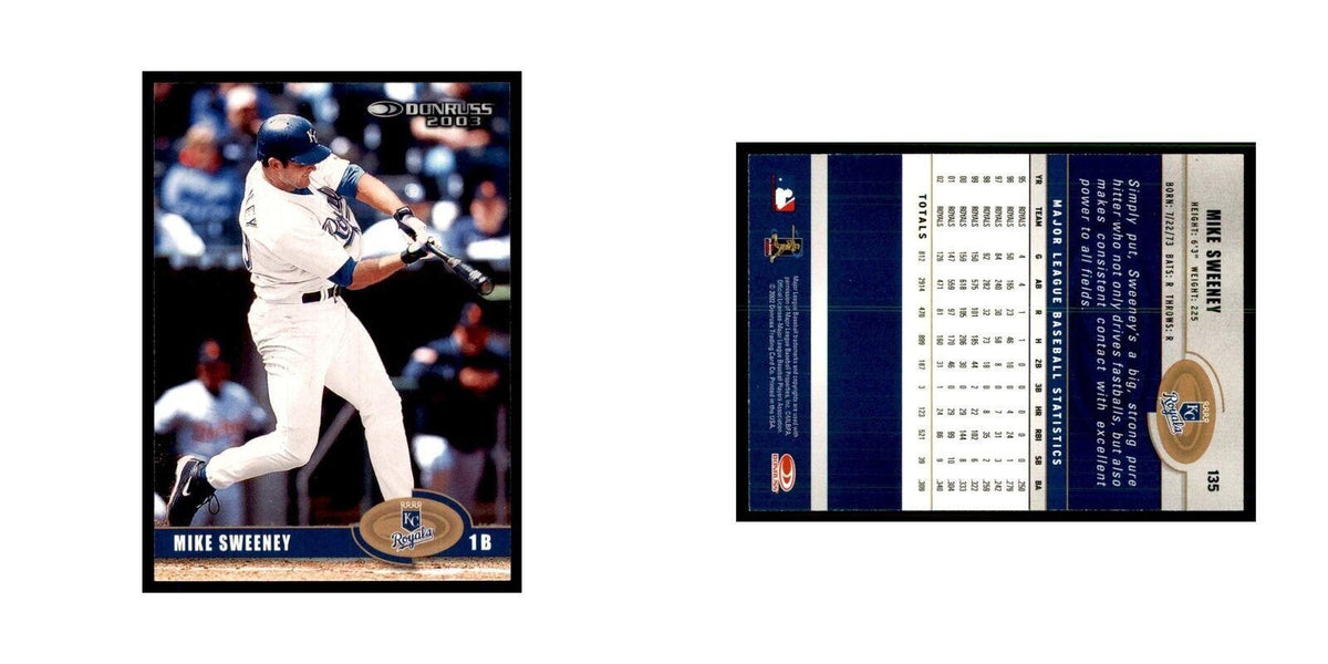 2003 Donruss Mike Sweeney Baseball Cards #135