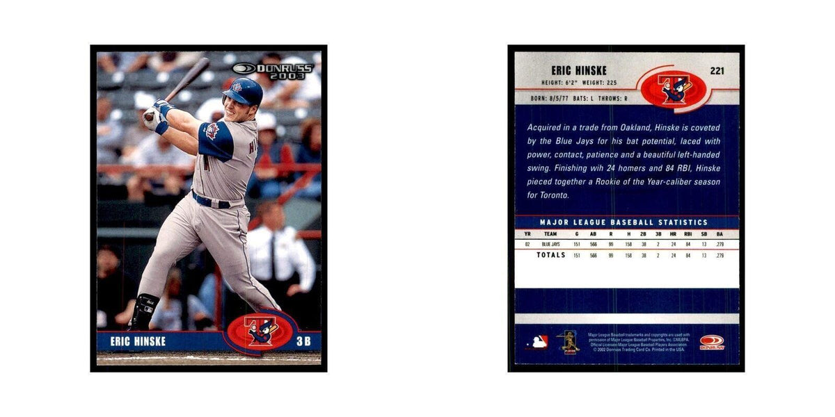 2003 Donruss Eric Hinske Baseball Cards #221