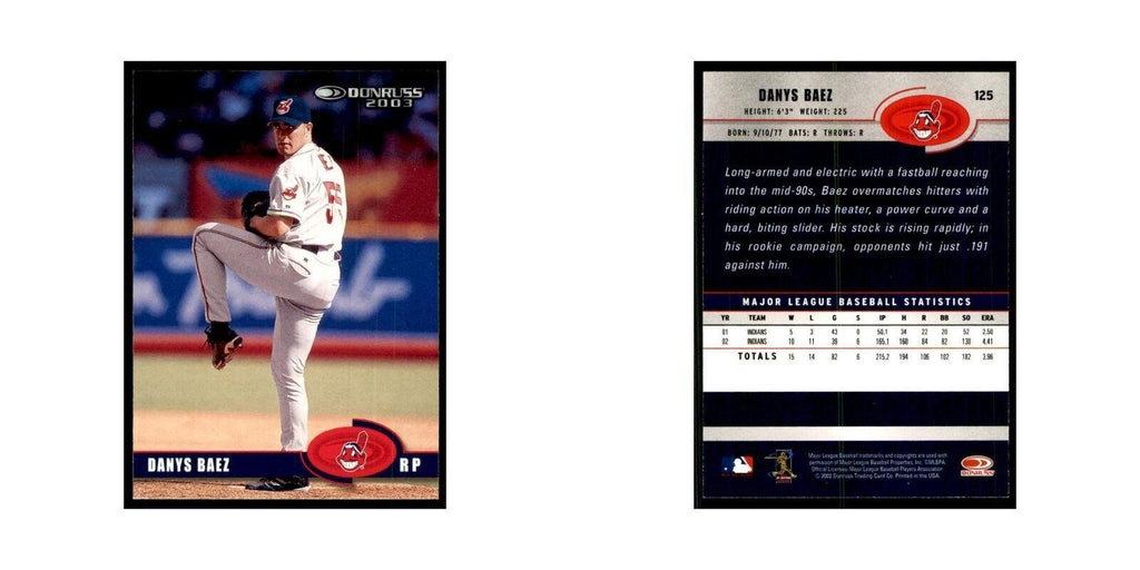 2003 Donruss Danys Baez Baseball Cards #125