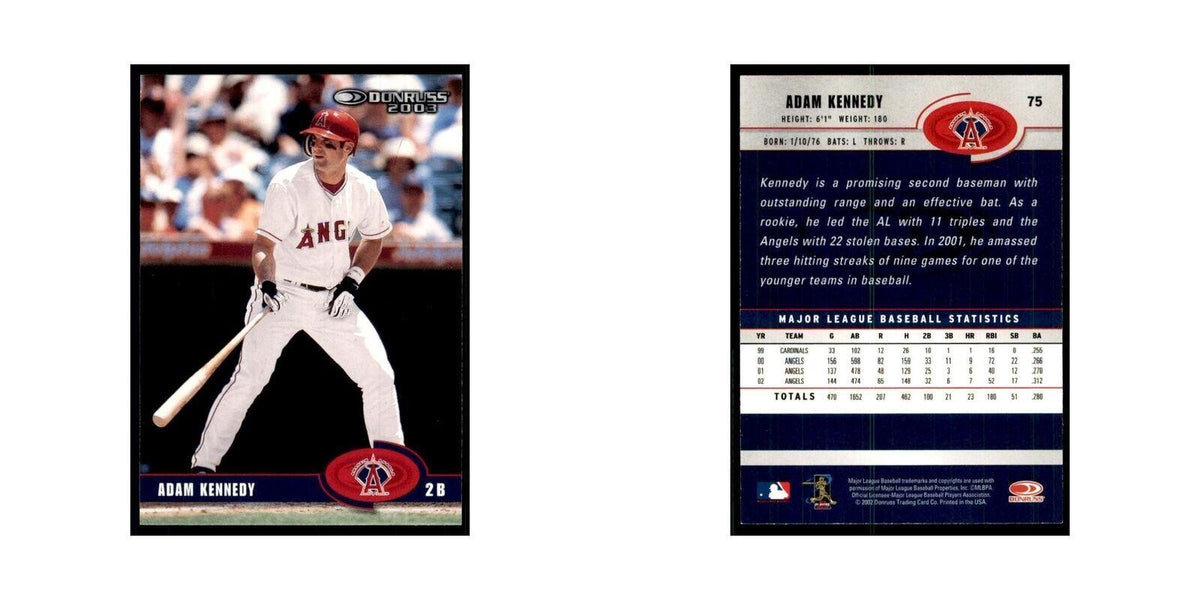 2003 Donruss Adam Kennedy Baseball Cards #75