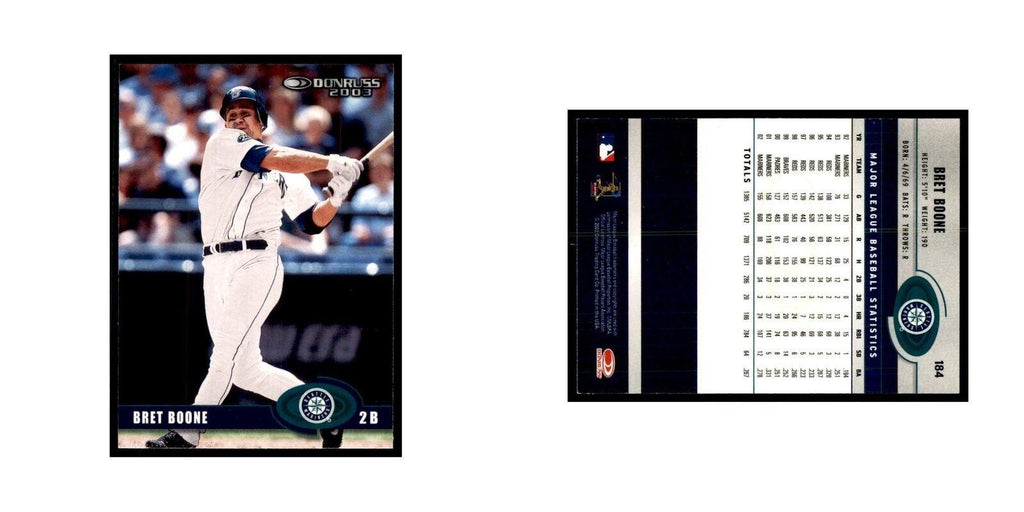 2003 Donruss Bret Boone Baseball Cards #184