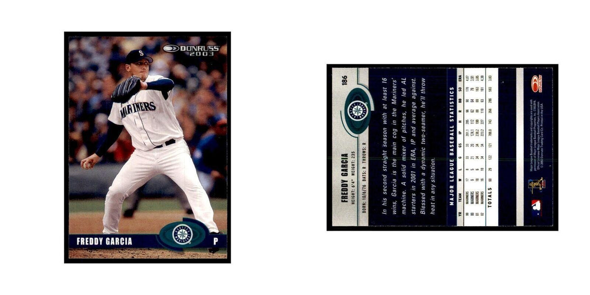 2003 Donruss Freddy Garcia Baseball Cards #186